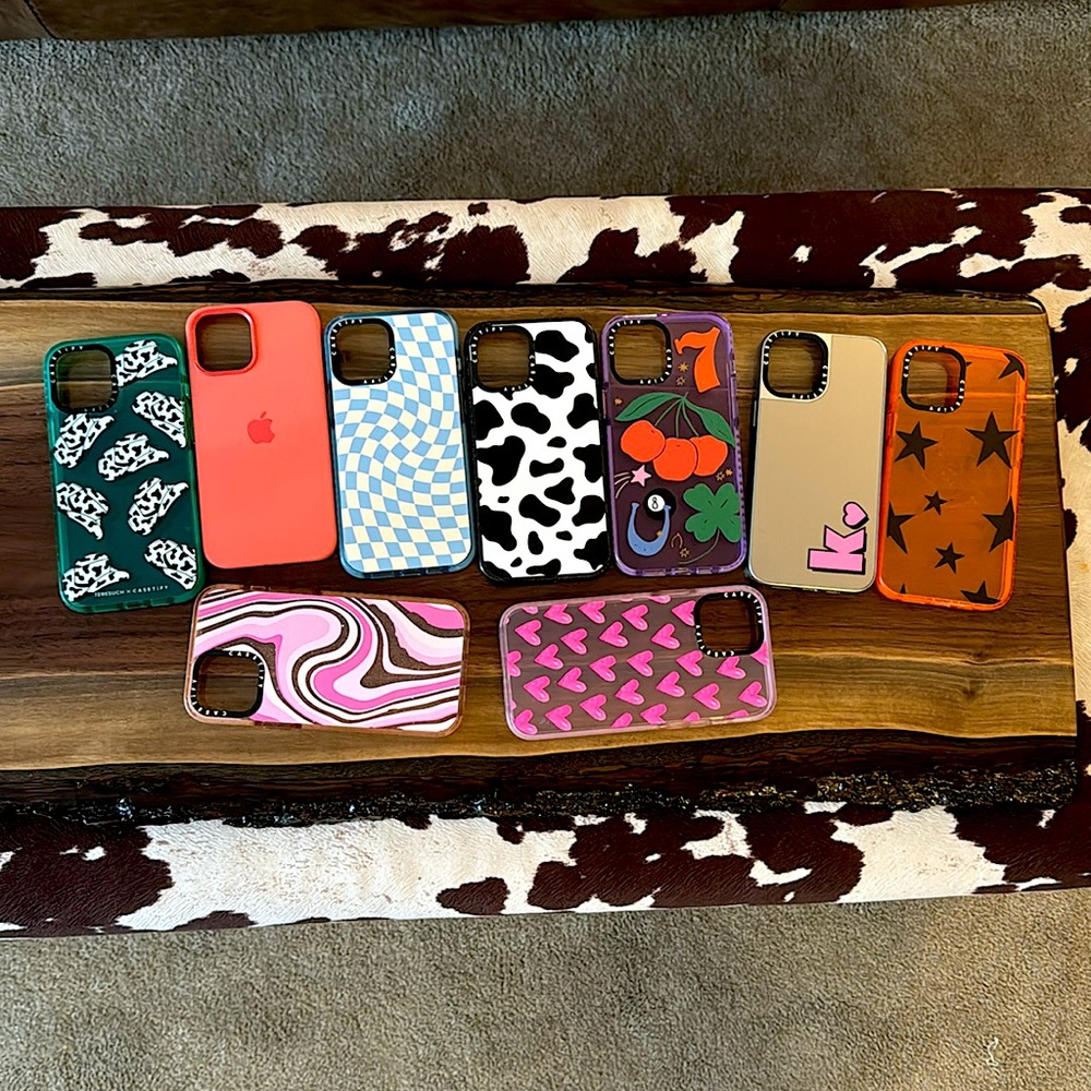 Casetify and Apple iPhone 12 Pro Max cases, like new